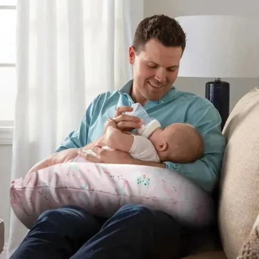 Boppy - Almofada de Enfermagem Suporte Original, Unicórnios Rosa