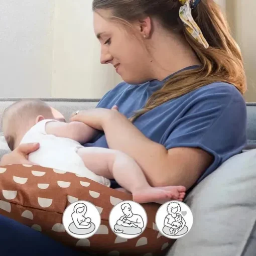 Boppy - Almofada de Enfermagem Suporte Original, Seixos de Argila