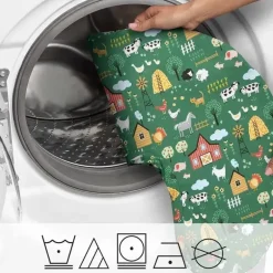 Boppy - Almofada de enfermagem com capa removível, lavável na máquina, Green Farm
