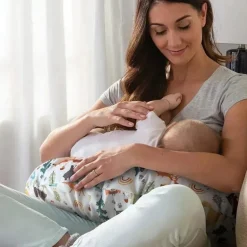 Boppy - Almofada de enfermagem com capa removível, lavável na máquina, Spice Woodland
