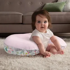 Boppy - Almofada de Enfermagem Suporte Luxe, Pink Sweet Safari