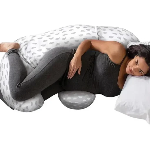 Boppy - Almofada Dorminhoca Lateral de Corpo Inteiro, Mirage Branco e Cinza