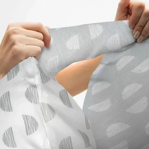 Boppy - Almofada Dorminhoca Lateral de Corpo Inteiro, Mirage Branco e Cinza