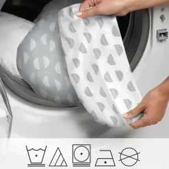 Boppy - Almofada Dorminhoca Lateral de Corpo Inteiro, Mirage Branco e Cinza