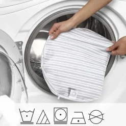 Boppy - Almofada para gravidez em cunha com capa, listra cinza