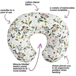 Boppy - Almofadas com capa original Pink Garden