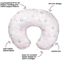 Boppy - Capa de Almofada de Enfermagem, Unicórnios Rosa