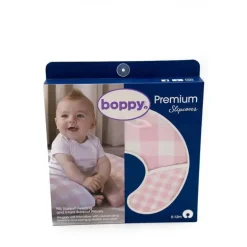 Boppy - Capa de travesseiro, xadrez gigante rosa/branco