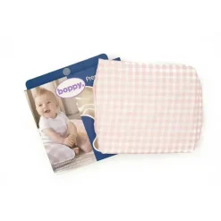 Boppy - Capa de travesseiro, xadrez gigante rosa/branco