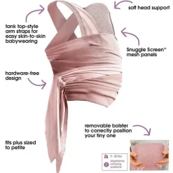 Boppy - Carrinho de Bebê Comfyhug, Rosa Bailarina