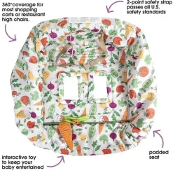 Boppy - Carrinho de compras e cadeira alta Cove, Farmers Market