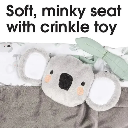 Boppy - Carrinho de compras e capa para cadeira alta com bolsa de armazenamento, coala verde cinza