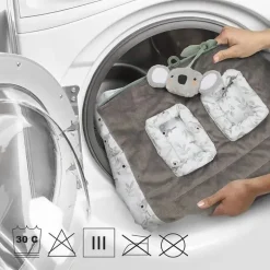 Boppy - Carrinho de compras e capa para cadeira alta com bolsa de armazenamento, coala verde cinza