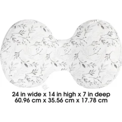 Boppy - dorminhoco lateral, folhas cinzentas caindo