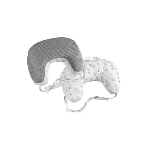 Boppy - Melhor Travesseiro Travesseiro de Enfermagem Cinza Pennydot Folha Listra