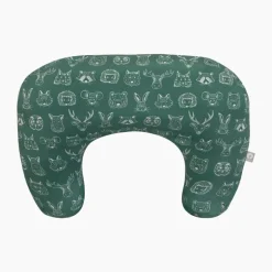 Boppy - New Basic Nursing Pillow, Green Forest Animal Sketch
