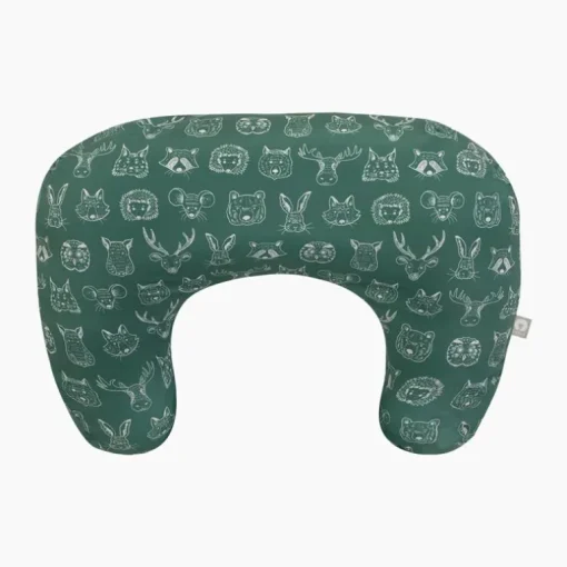 Boppy - New Basic Nursing Pillow, Green Forest Animal Sketch