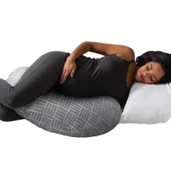Boppy - Travesseiro de Gravidez Cuddle, Travesseiro Cinza