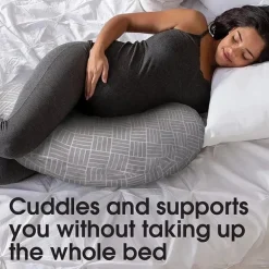 Boppy - Travesseiro de Gravidez Cuddle, Travesseiro Cinza