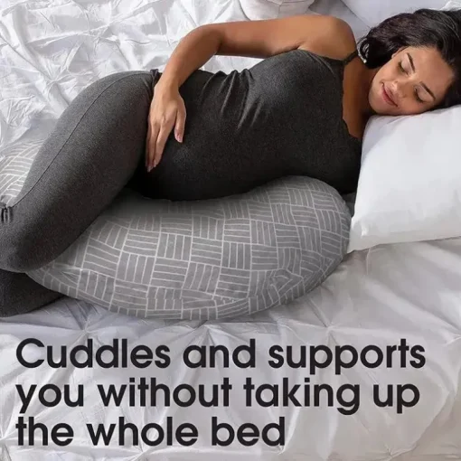 Boppy - Travesseiro de Gravidez Cuddle, Travesseiro Cinza
