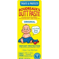 Boudreaux's Butt Paste - Original Diaper Rash Cream, Ointment for Baby