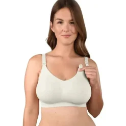 Bravado - Sutiã de amamentação sem costura The Body Silk Branco Antigo