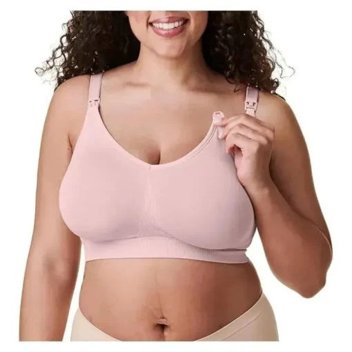 Bravado - Sutiã de amamentação sem costura Body Silk 17D M Rosa Giz