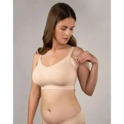 Bravado - Sutiã de amamentação sem costura Body Silk, caramelo
