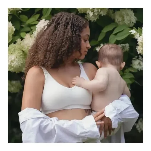 Bravado - Sutiã de amamentação sem costura Body Silk 17D M Rosa Giz