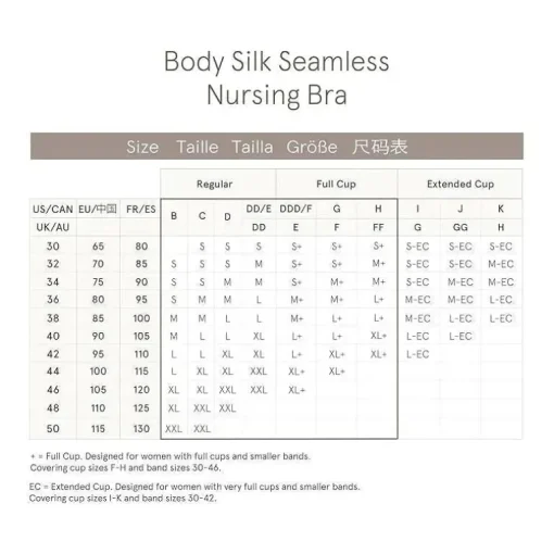 Bravado - Sutiã de Amamentação Body Silk Seamless 17D M, Pérola
