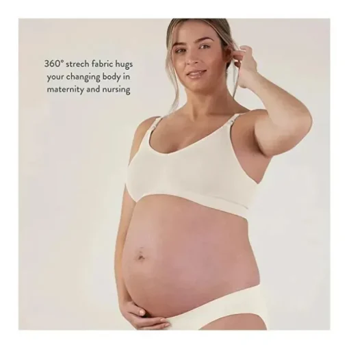 Bravado Body Silk Sem Costura Sutiã de Enfermagem - Branco Antigo