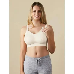 Bravado corpo seda sem costura sutiã de enfermagem - branco antigo, L | Macrobaby