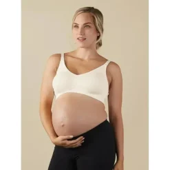 Bravado corpo seda sem costura sutiã de enfermagem - branco antigo, L | Macrobaby