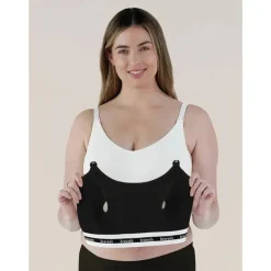 Bravado Designs Clip and Pump Acessório de sutiã de amamentação mãos-livres, preto - A BOMBA DE MAMA NÃO ESTÁ INCLUÍDA