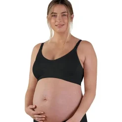 Bravado Designs sutiã de amamentação sem costura de seda corporal, preto