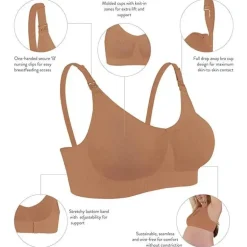 Bravado- Sutiã de amamentação sem costuras de seda corporal
