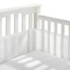 BreathableBaby - Forro de berço de malha respirável clássico, branco