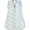 BreathableBaby - Manta Saco Wearable, Névoa Azul com Aplique de Elefante, Pequena