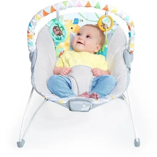 Bright Starts - Assento infantil com vibrações calmantes para bebê Bouncer