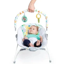 Bright Starts - Assento infantil com vibrações calmantes para bebê Bouncer
