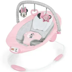 Bright Starts - Baby Disney Minnie Mouse Rosy Skies Bouncer Rosa