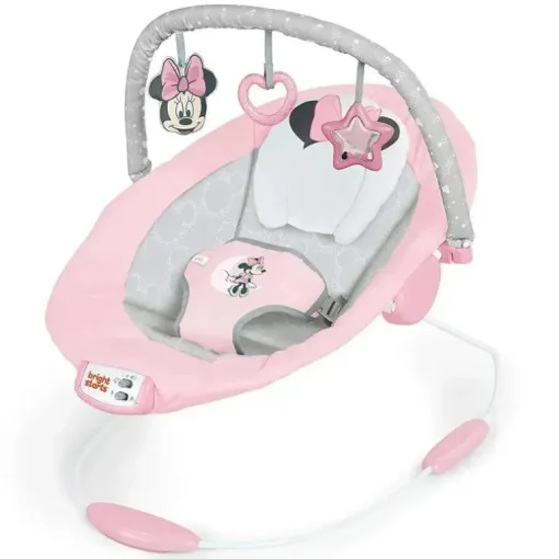 Bright Starts - Baby Disney Minnie Mouse Rosy Skies Bouncer Rosa