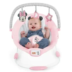 Bright Starts - Baby Disney Minnie Mouse Rosy Skies Bouncer Rosa