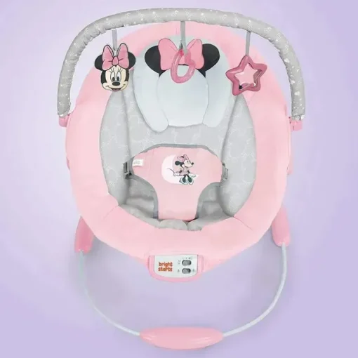 Bright Starts - Baby Disney Minnie Mouse Rosy Skies Bouncer Rosa
