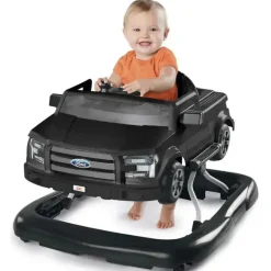 Bright Starts - Centro de atividades para bebês Ford F-150 4 em 1 Agate Black e Push Walker