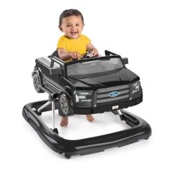 Bright Starts - Centro de atividades para bebês Ford F-150 4 em 1 Agate Black e Push Walker