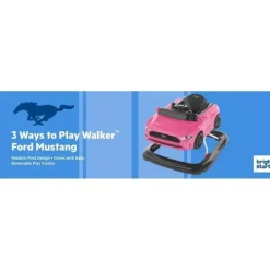 Bright Starts - Ford Mustang 3 maneiras de jogar Walker - Rosa