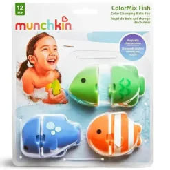Brinquedo de banho de peixe Munchkin Colormix mudança de cor de peixe