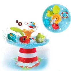 Brinquedo de banho para bebê Yookidoo Musical Duck Race com cachoeira