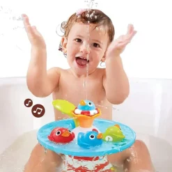 Brinquedo de banho para bebê Yookidoo Musical Duck Race com cachoeira